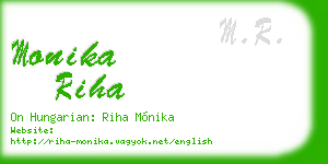 monika riha business card